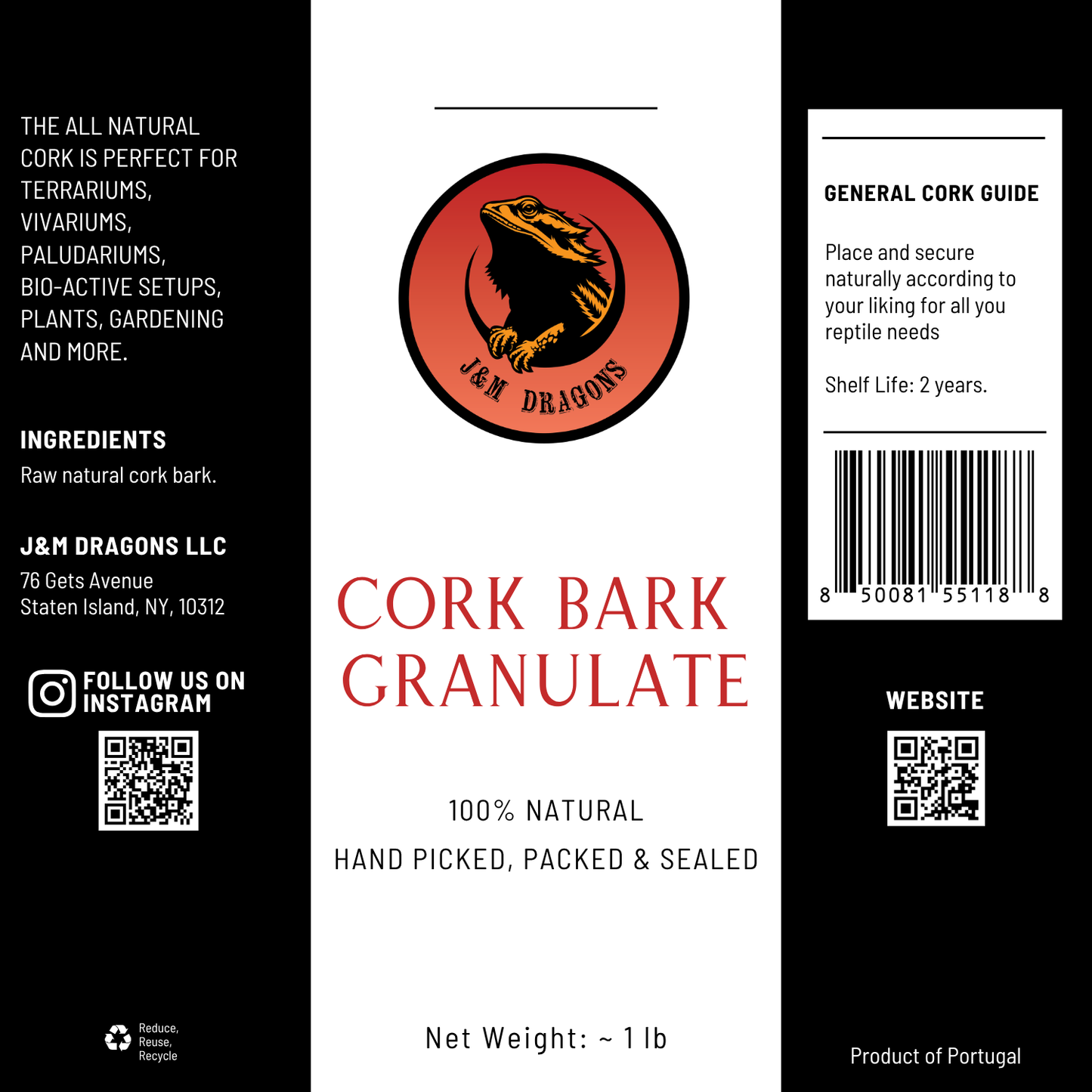 Cork Bark Granulate