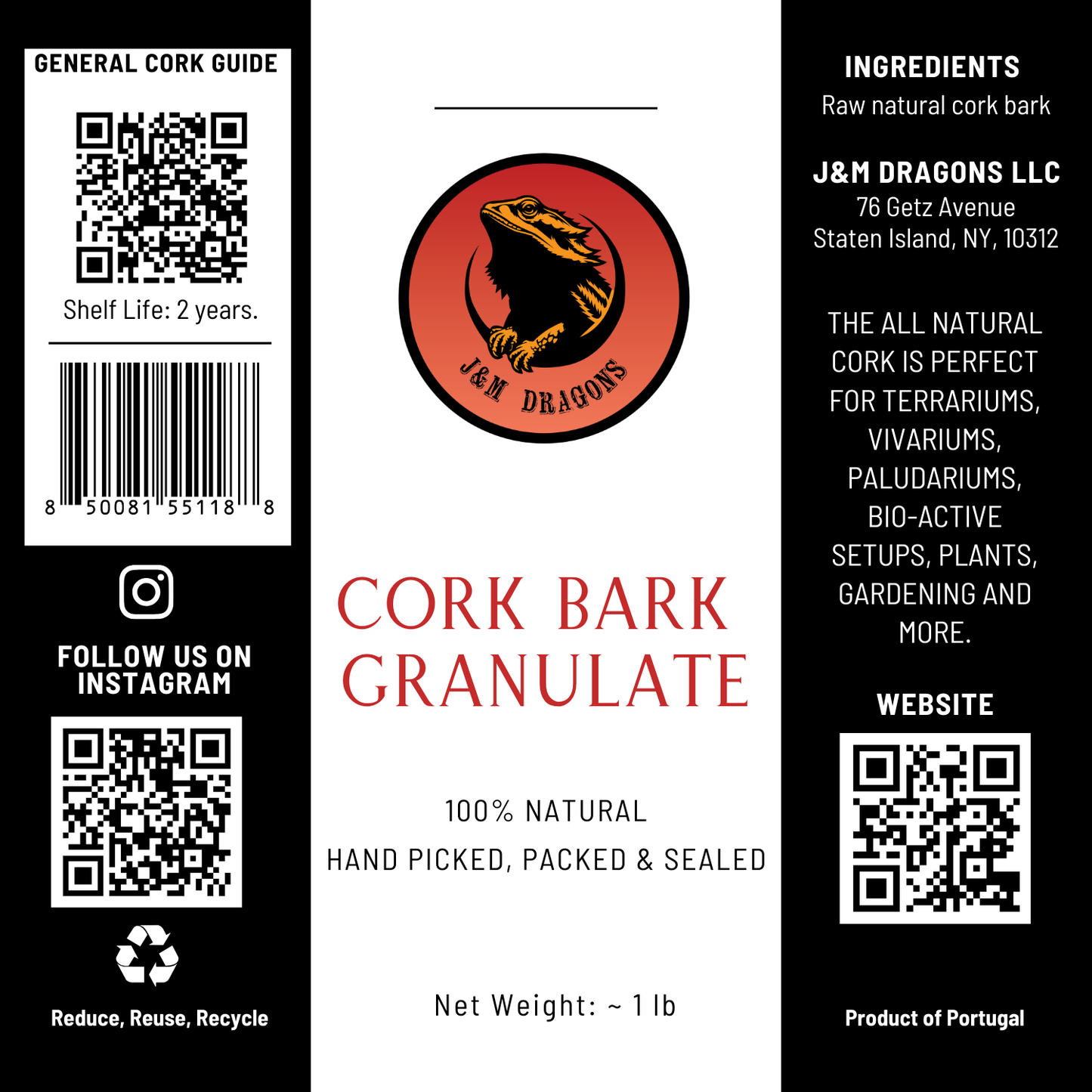 Cork Bark Granulate
