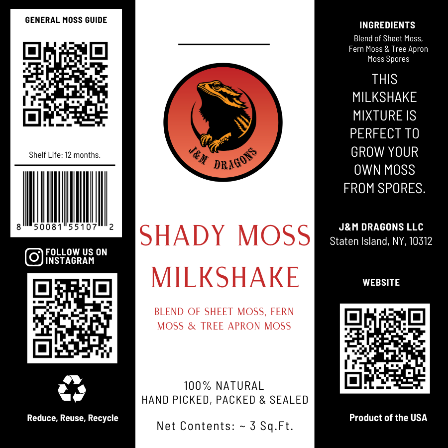 Shady Moss Milkshake / Blend of Sheet Moss, Fern Moss & Tree Apron Moss